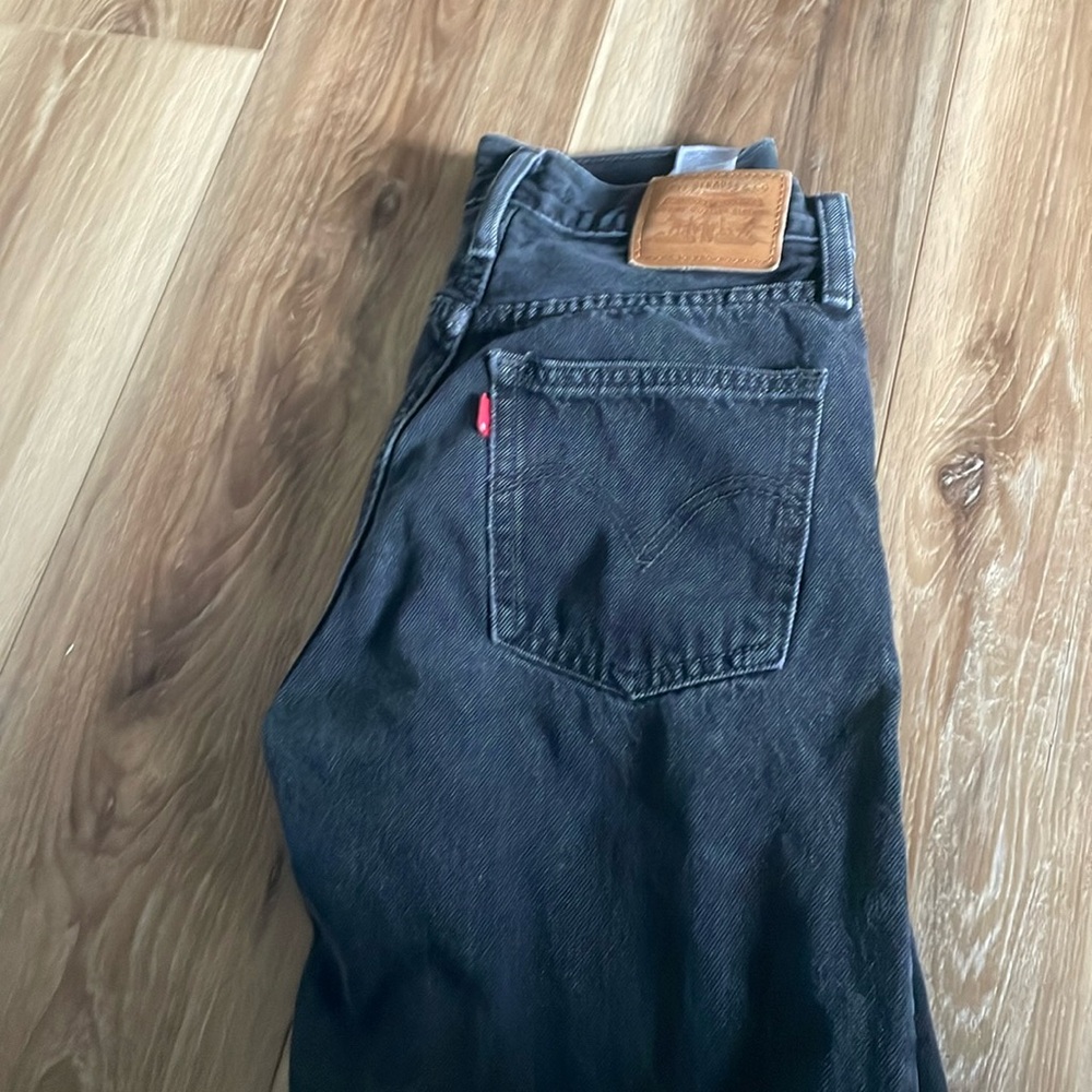 Levi dad jeans black